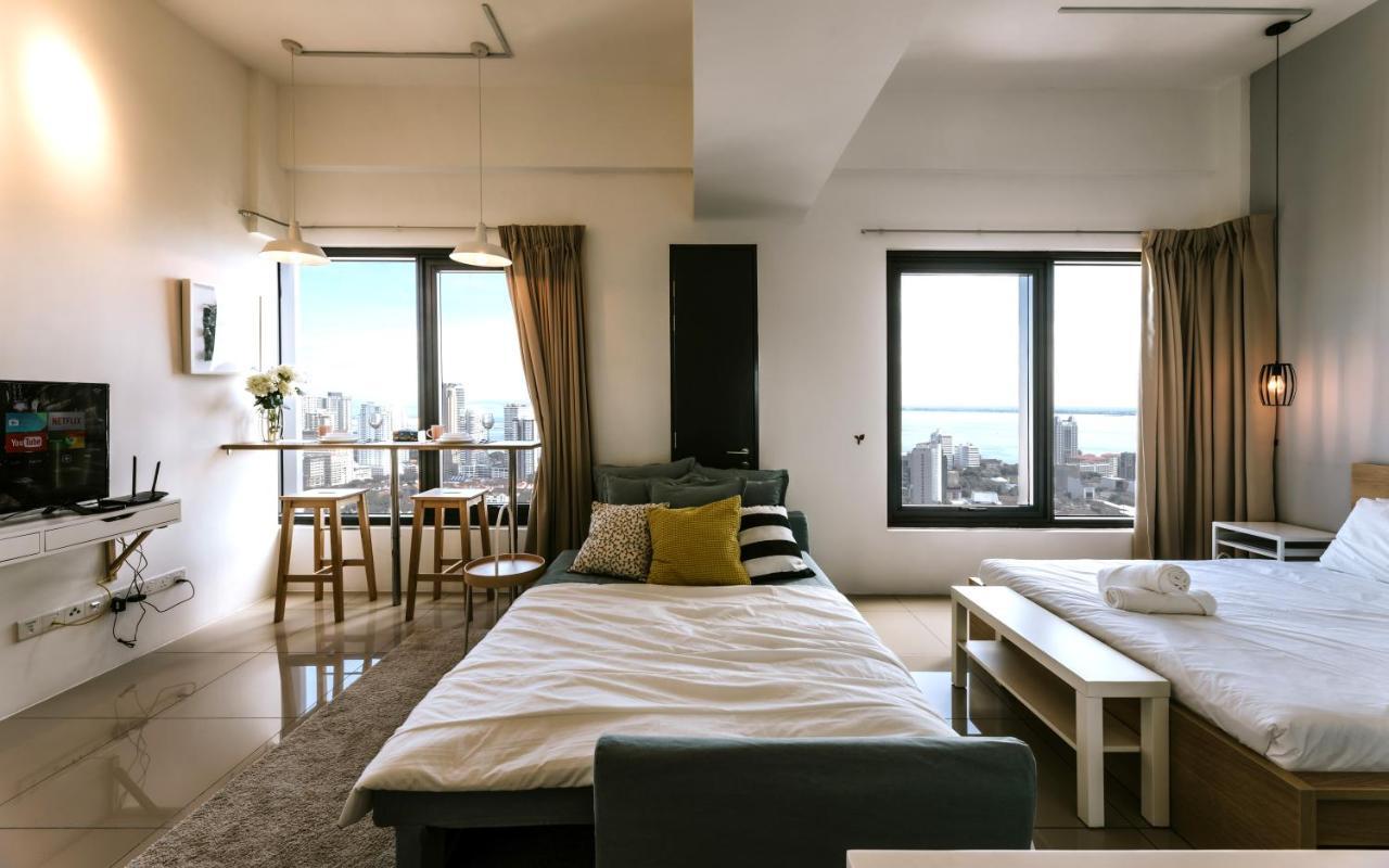 Muji Studio 2 - Seaview At 218 Tropicana Near Komtar Food Heaven With Netflix & Tv Box George Town Extérieur photo